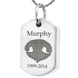 Actual Nose Print Pendant - Dog Tag