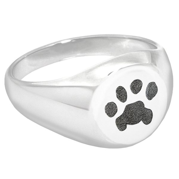 Actual Pet Print Round Ring - Image 2